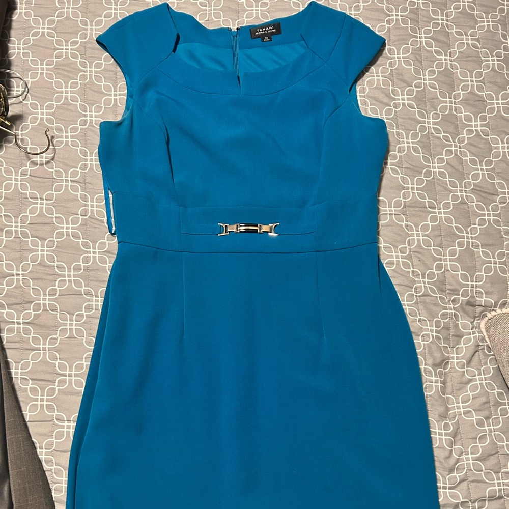 Turquoise shift dress